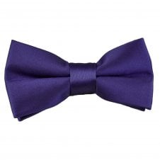 Plain Violet Purple Boys Bow Tie