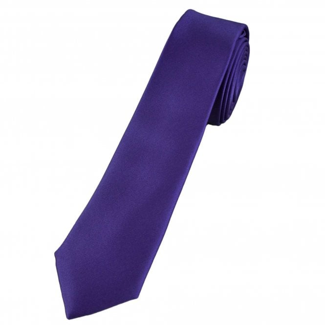 Plain Violet Purple Boys Tie