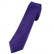 Plain Violet Purple Boys Tie
