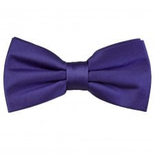 Plain Violet Purple Men's Bow Tie