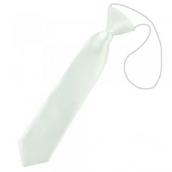 Plain White Boys Skinny Tie - 6 Months to 4 Years