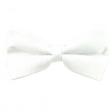 Plain White Men's Bow Tie