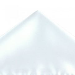Plain White Pocket Square Handkerchief
