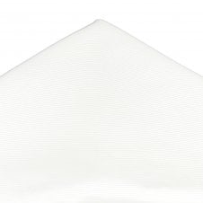 Plain White Silk Pocket Square Handkerchief