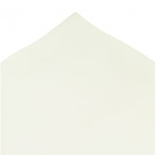 Plain White Silk Pocket Square Handkerchief