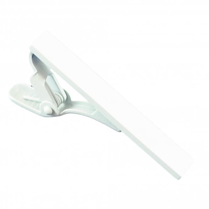 Plain White Tie Clip