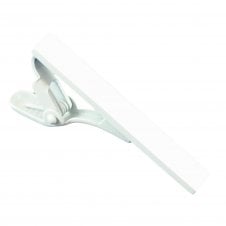 Plain White Tie Clip