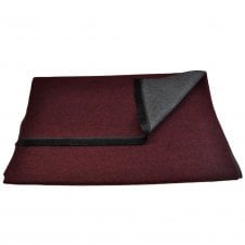 Plain Wine Red with Black Trim Autumn Winter Luxury Soft Feel Scarf