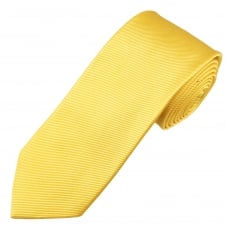 Plain Yellow Men's Silk Tie by Profuomo
