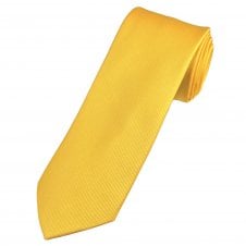 Plain Yellow Men's Silk Tie by Tresanti