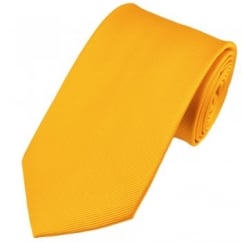 Plain Yellow Silk Tie