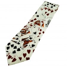 Playing Cards Silk Men's Novelty Tie
