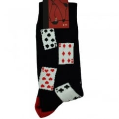 Playing Cards Suits Men's Novelty Socks
