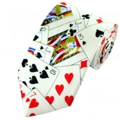 Playing Cards Themed Silk Novelty Tie
