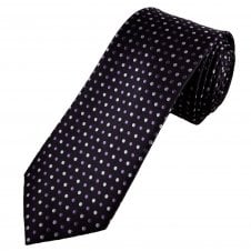 Plum Purple, Lilac & Lavender Polka Dot Men's Tie