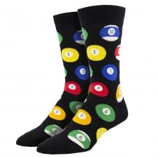 Pool Balls Black Luxury Men's Socks