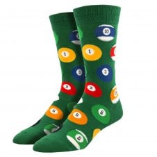 Pool Balls Green Luxury Men's Socks