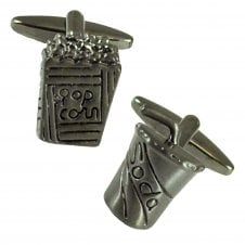 Popcorn & Soda Novelty Cufflinks