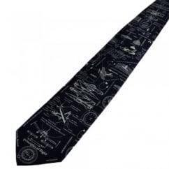 Principles of Flight, Planes Navy Blue Silk Novelty Tie