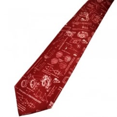 Principles of Photography Burgundy Novelty Tie