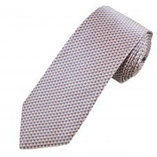 Profuomo Purple, Pink & White Check Patterned Silk Designer Tie
