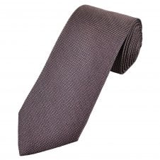 Profuomo 'Sky Blue Label' Dark Dusky Pink & Navy Blue Micro Check Men's Designer Tie