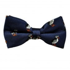 Puffins Navy Blue Men's Novelty Bow Tie