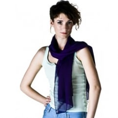 Purple Chiffon Scarf