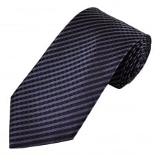 Purple & Lilac Striped Checked Patterned Tie