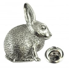 Rabbit Pewter Lapel Pin Badge