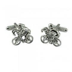 Racing Bike 3D Cycling Novelty Cufflinks