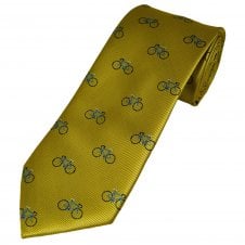 Racing Bikes, Cycling Acid Yellow Men's Novelty Tie