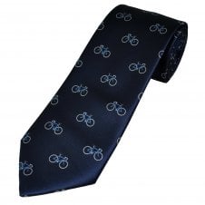 Racing Bikes, Cycling Navy Blue Men's Novelty Tie