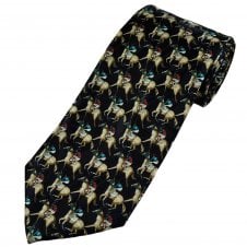 Racing Horses and Jockey Men's Novelty Tie