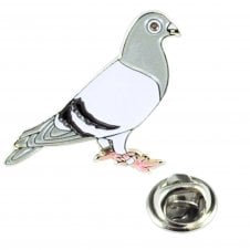 Racing Pigeon Lapel Pin Badge