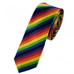Rainbow Gay Pride Skinny Tie