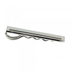 Rectangle Silver Tie Bar