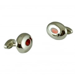Red Cat Eye Cufflinks