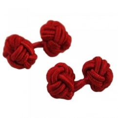 Red Elastic Knot Cufflinks