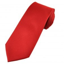 Red Micro Checked Patterned Men's Tie