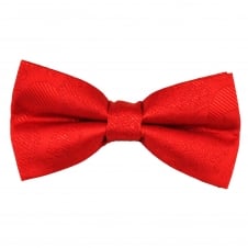 Red Paisley Patterned Men's Bow Tie