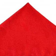 Red Paisley Patterned Pocket Square Handkerchief