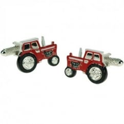 Red Tractor Novelty Cufflinks