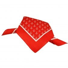 Red & White Anchors Bandana Neckerchief