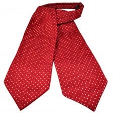 Red & White Polka Dot Men's Day Cravat