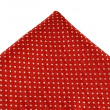 Red & White Polka Dot Pocket Square Handkerchief