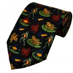 Red, Yellow, Blue Frogs & Toads Novelty Tie