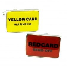 Red & Yellow Cards Football Novelty Cufflinks