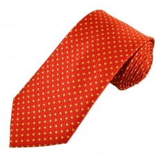 Red & Yellow Polka Dot Men's Tie