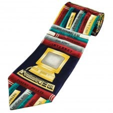 Retro Computer & Web Design Themed Men's Novelty Tie